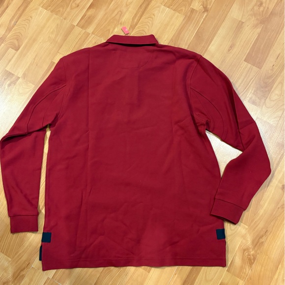 🔥Orvis Signature Long Sleeve Polo Men’s Shirt In Crimson UPF 50+ Sz M-NEW. - Picture 5 of 9